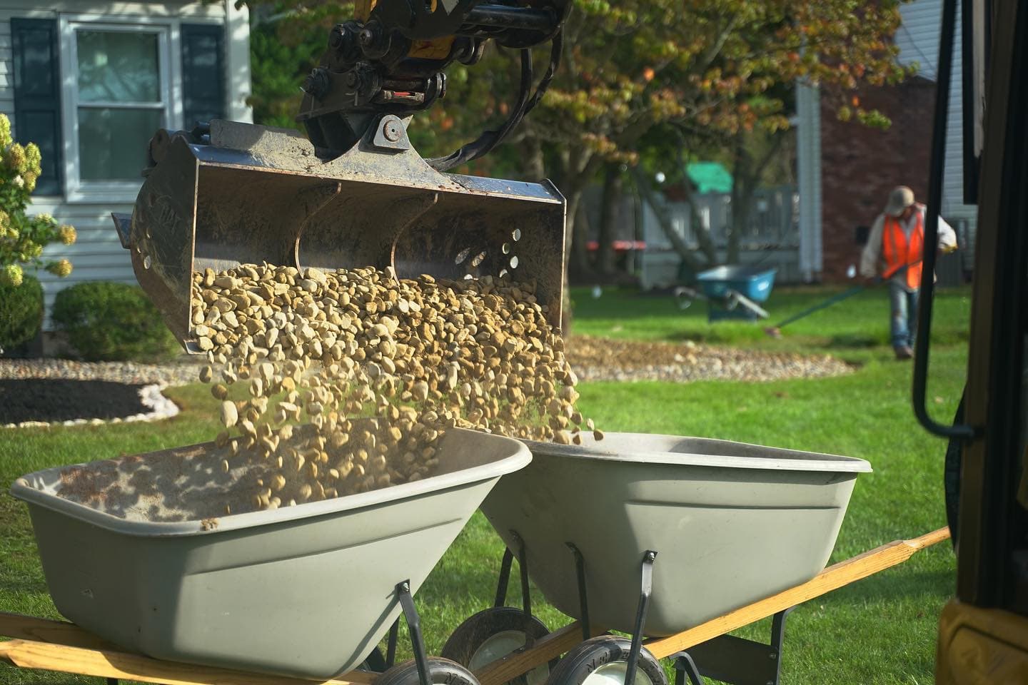 Landscaping project in Warren