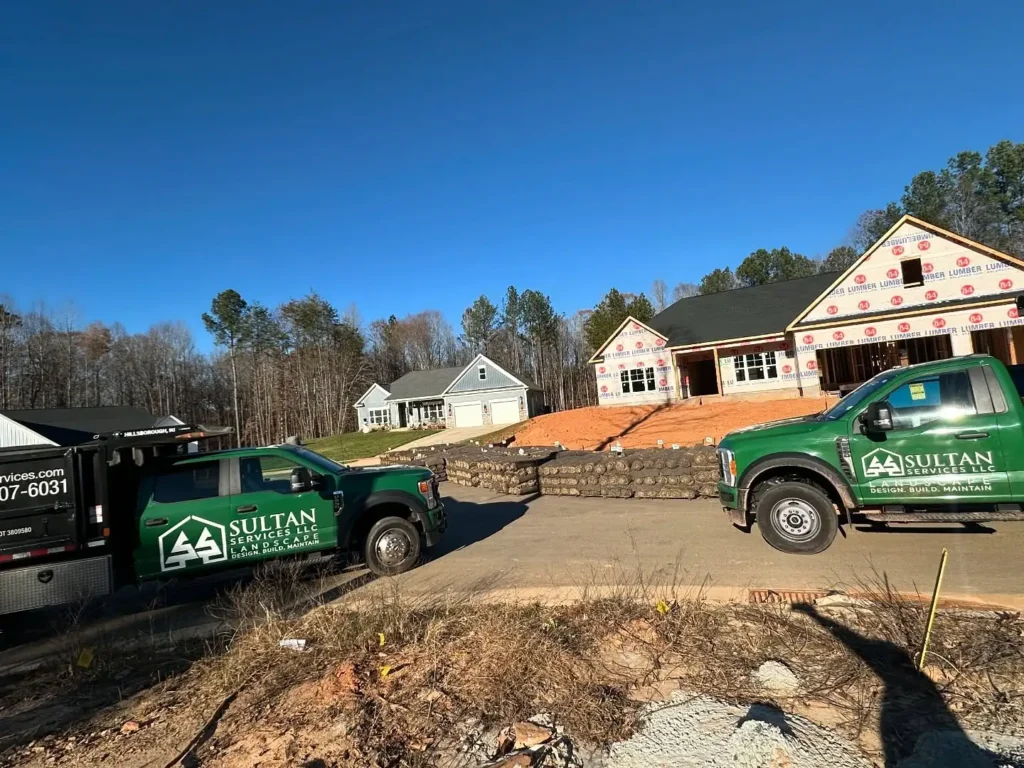 Sultan Services North Carolina landscaping and hardscaping project